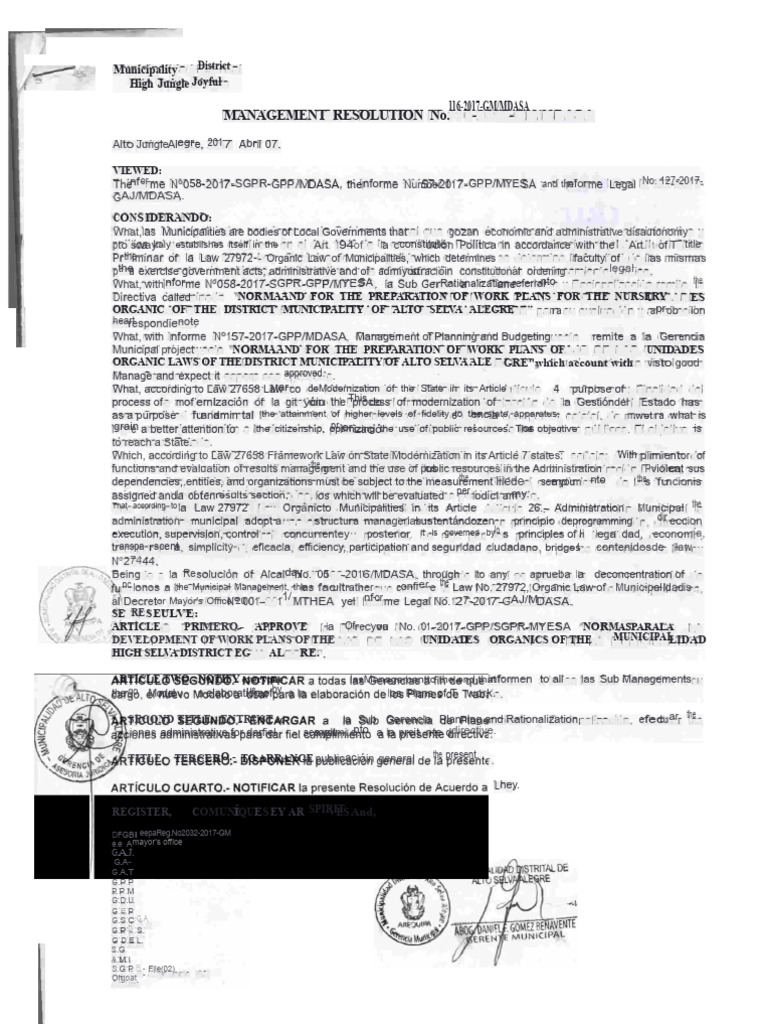 Directive For The Preparation of Work Plans - 1 PDF | PDF | Business