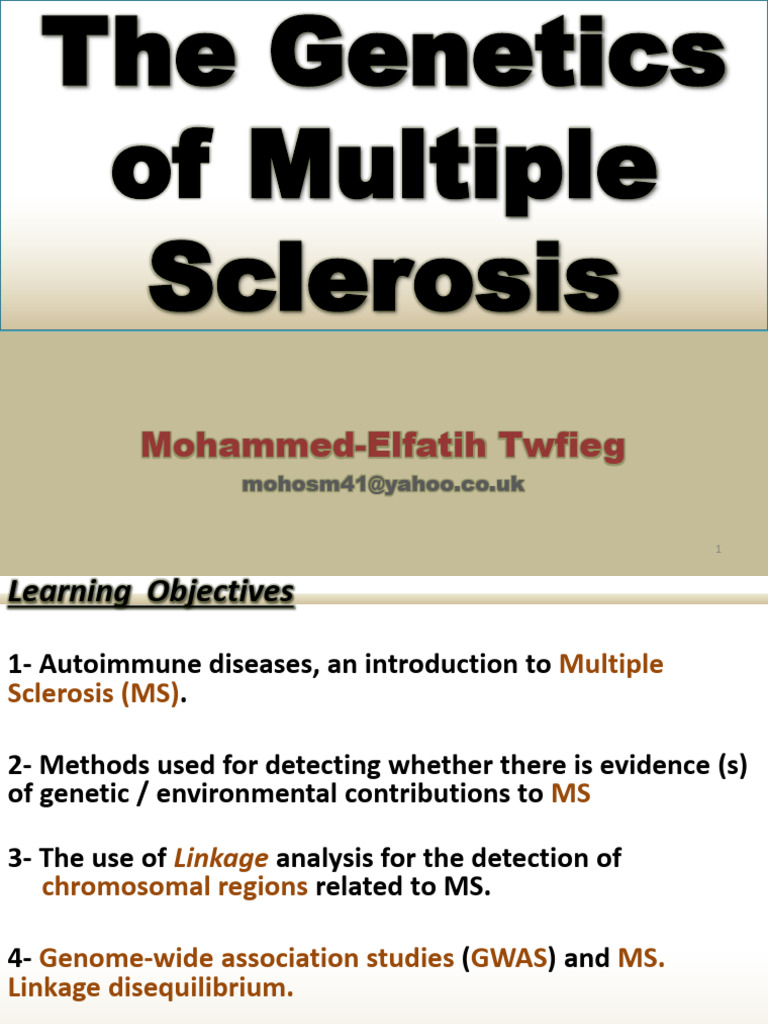 2022 2023 The Genetics of Multiple Sclerosis Block 2.2 | PDF | Single ...