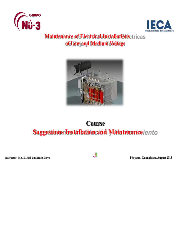 Electrical Installations Maintenance Course | PDF | Electric Current ...