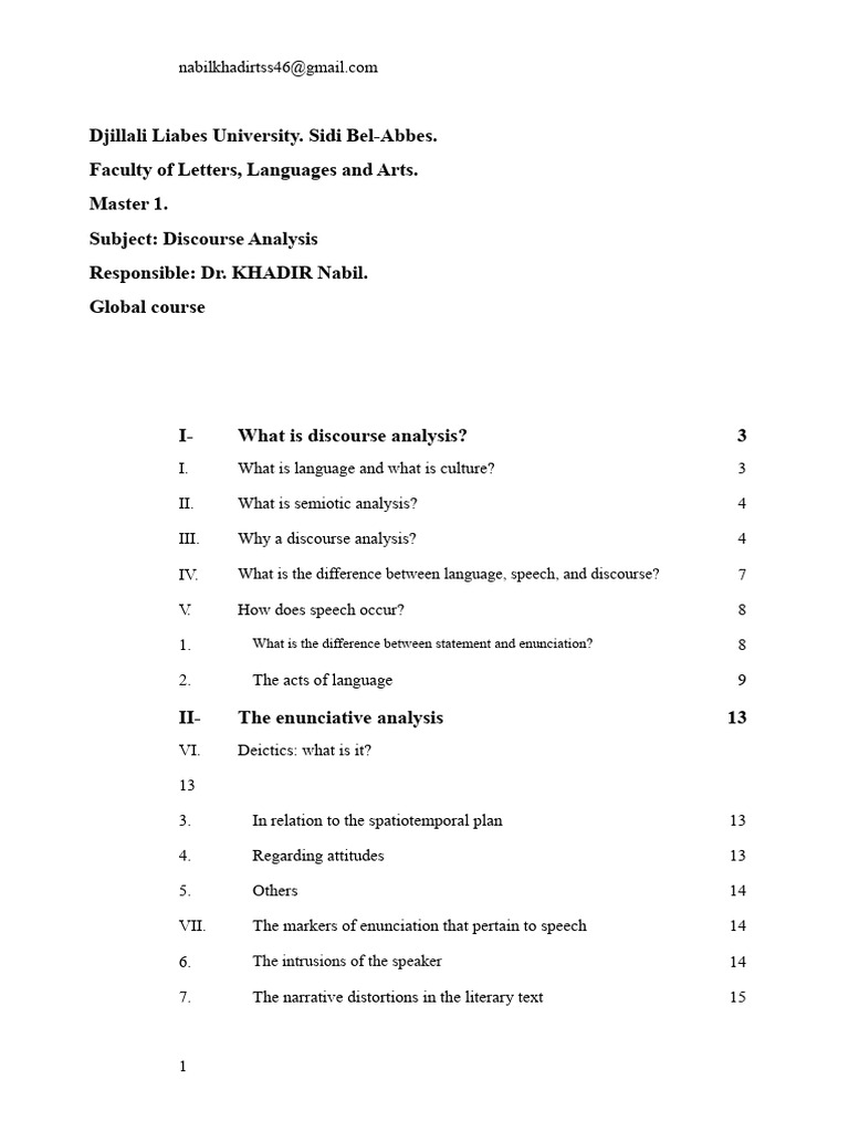 Discourse Analysis Overview and Concepts | PDF | Communication | Semiotics
