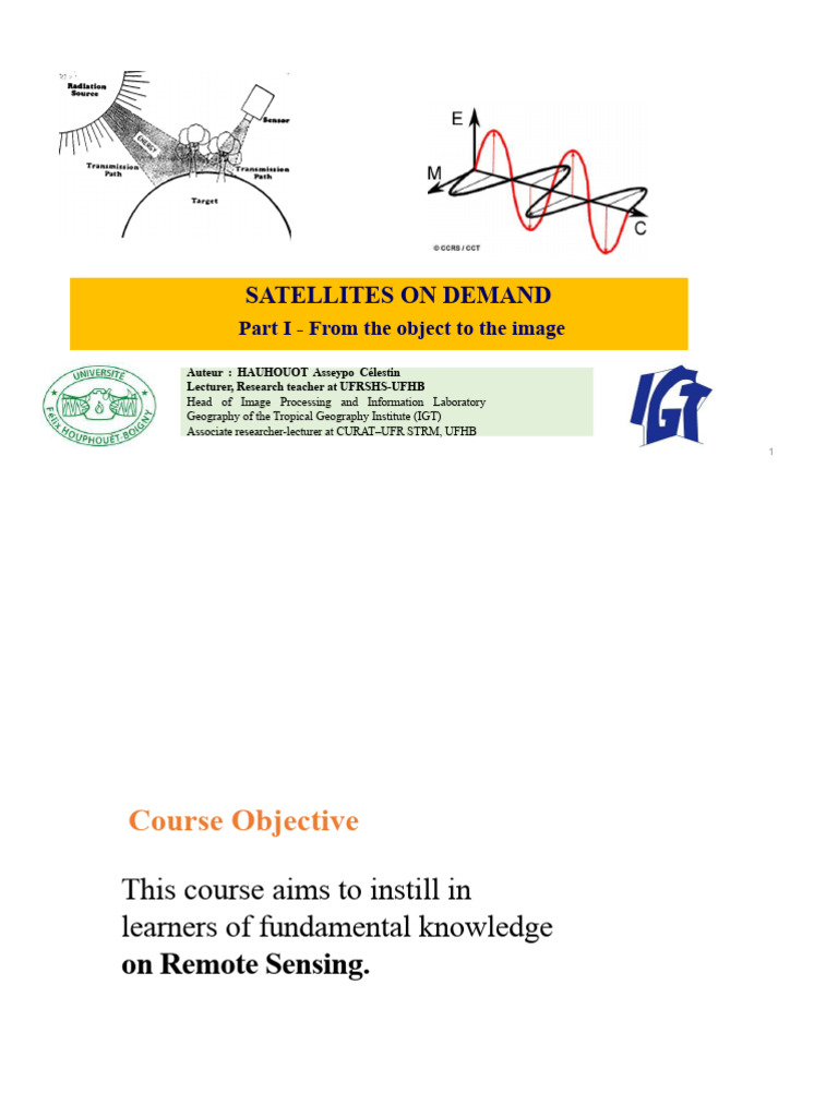 Understanding Remote Sensing Basics | PDF | Electromagnetic Radiation ...
