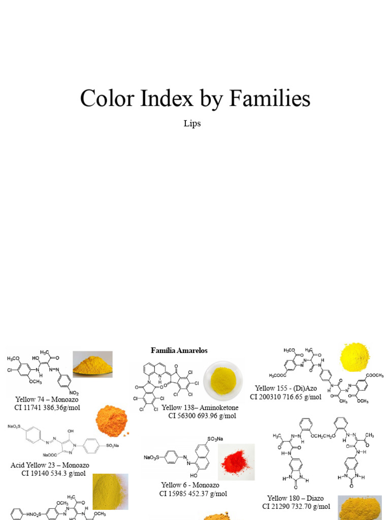 Color Index of Pigments by Family | PDF | Artistic Techniques | Visual ...