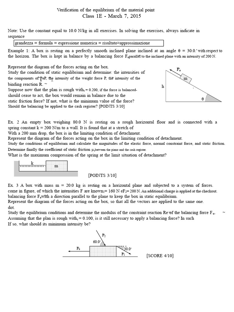 static point mass | PDF | Force | Classical Mechanics