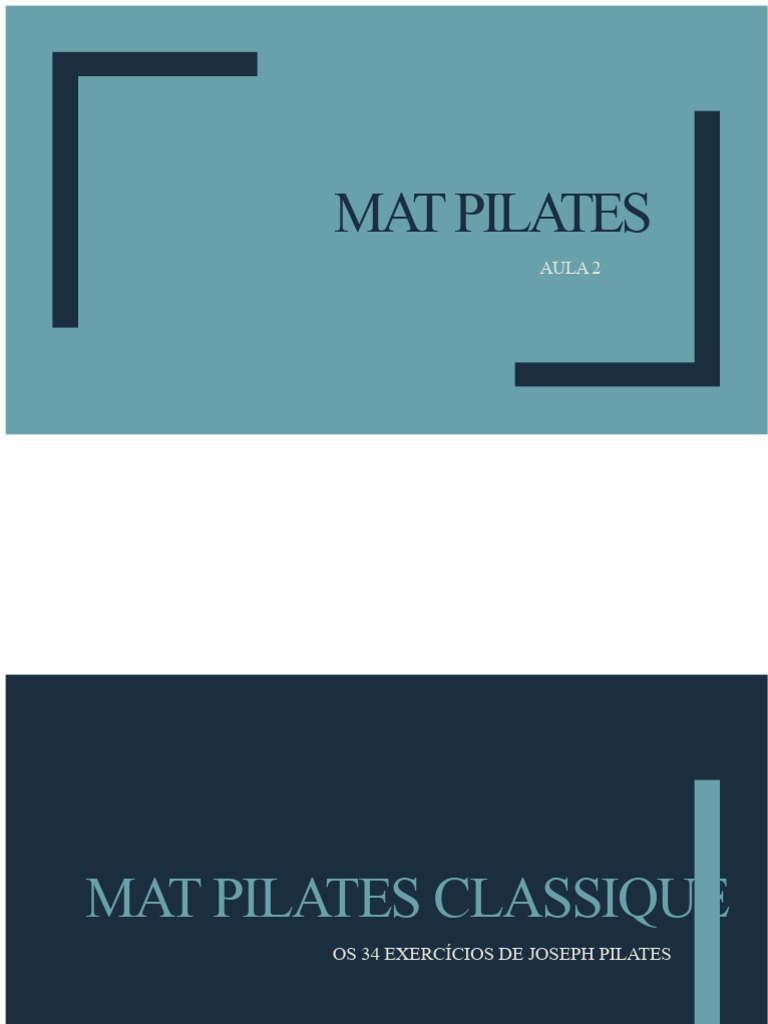 34 Exercices de Mat Pilates Classique | PDF | Méthode Pilates | Genou