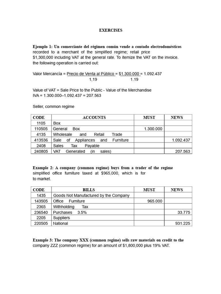 VAT Accounting Examples and Guidelines | PDF | Value Added Tax | Taxes