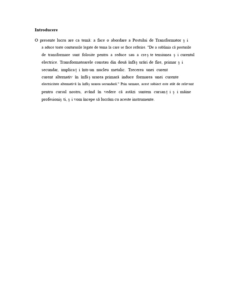 Posturi de Transformare | PDF
