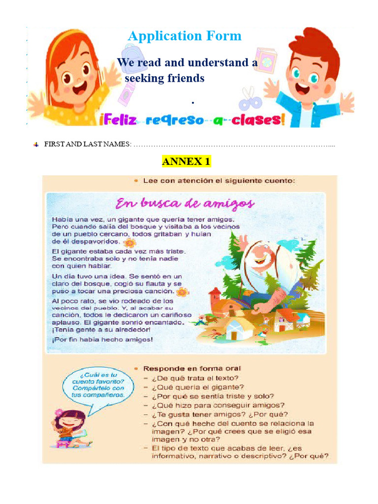 4th FILE DAY 1 HOW WE READ AND UNDERSTAND A TEXT IN SEARCH OF FRIENDS | PDF