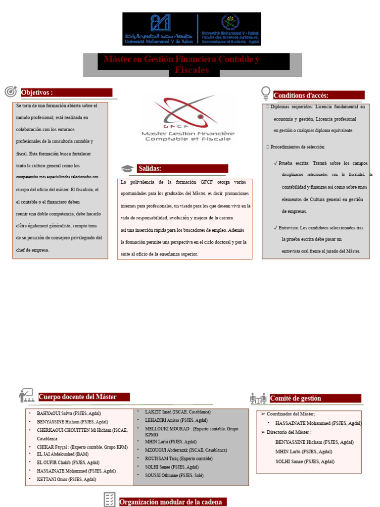 Máster en Gestión Financiera y Contable | PDF | Contabilidad ...