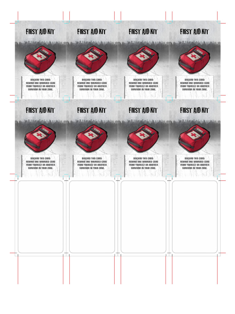First Aid Kit Equipment Classic Medical Deck (Printable US Letter) | PDF
