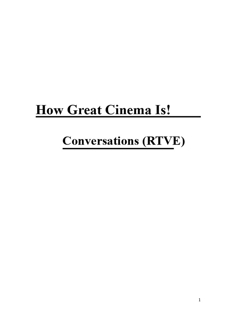Celebrating Cinema: RTVE's Program Guide | PDF