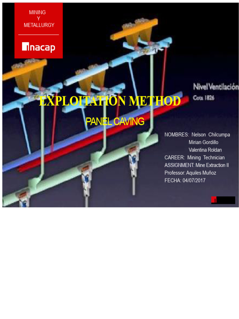 Panel Caving | PDF | Mining | Rock (Geology)