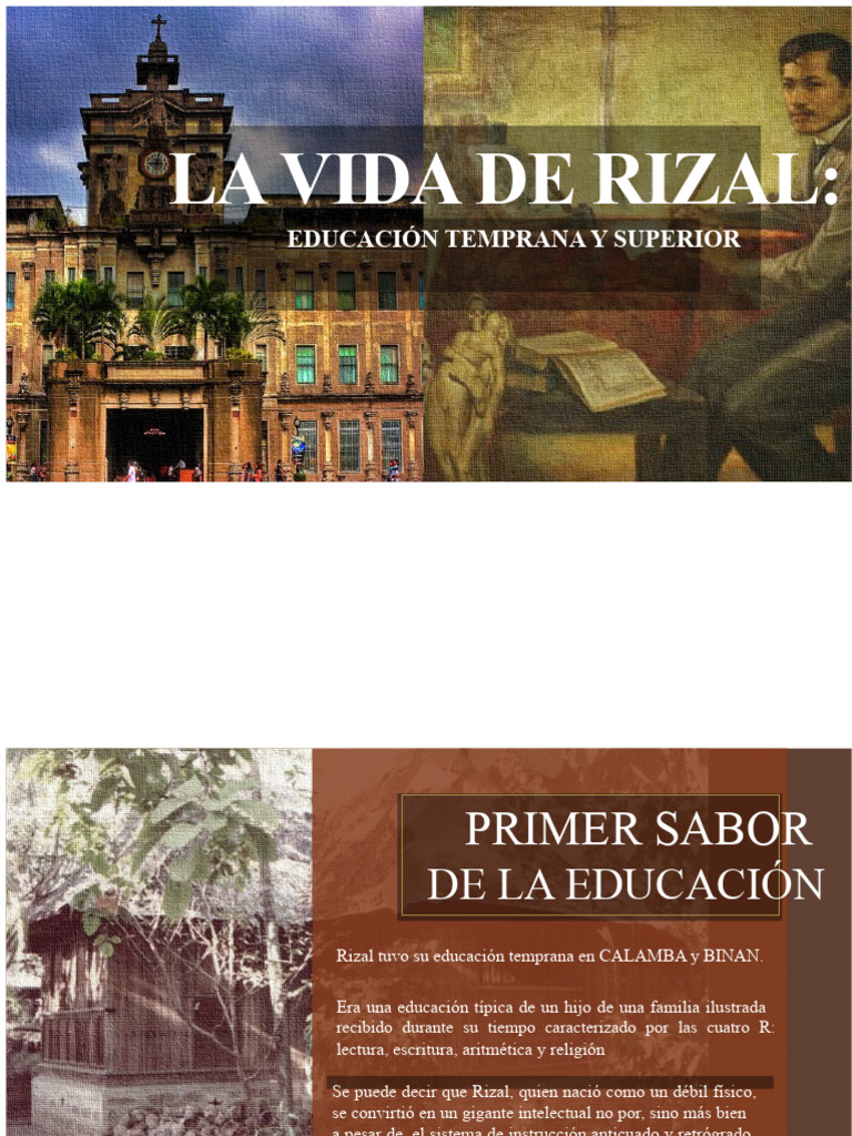 Rizal Como Estudiante - Grupo 1 (Resultado Final) | PDF | Manila