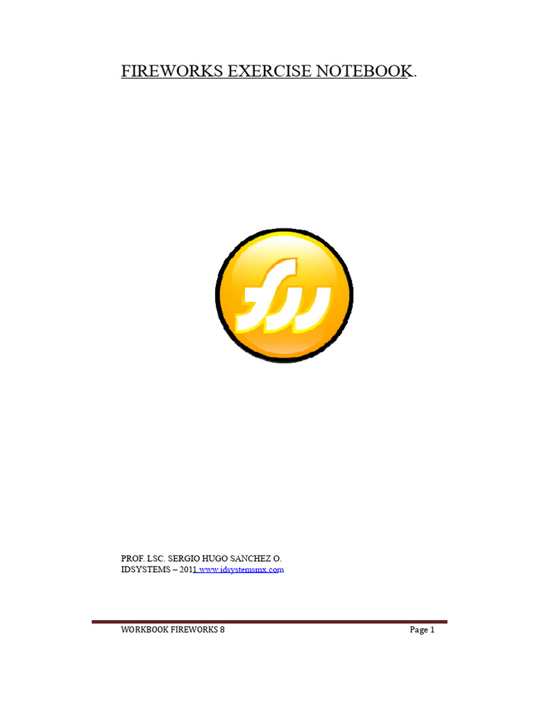 Fireworks 8 Exercise Workbook Guide | PDF | Button (Computing ...