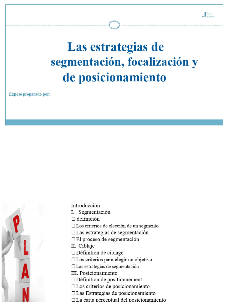 Estrategias de Segmentación y Posicionamiento | PDF | Marketing ...