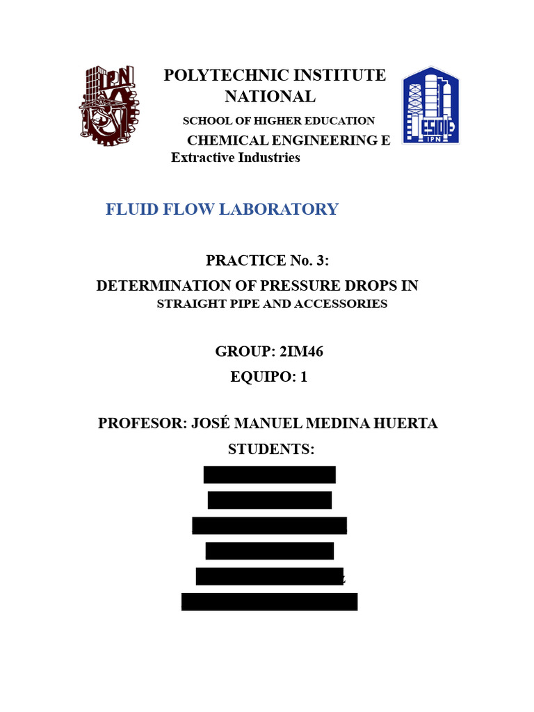 Pressure Drop Analysis in Pipes | PDF | Fluid Dynamics | Dynamics ...