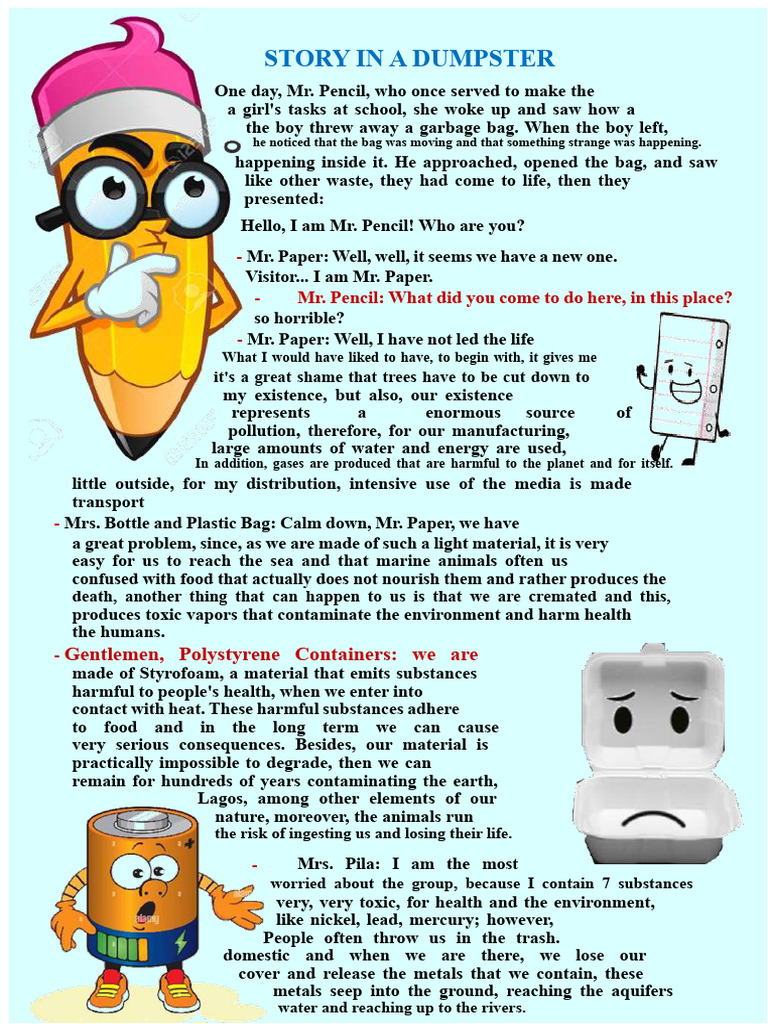 TEXT STORY OF A DUMPSTER | PDF | Recycling | Waste