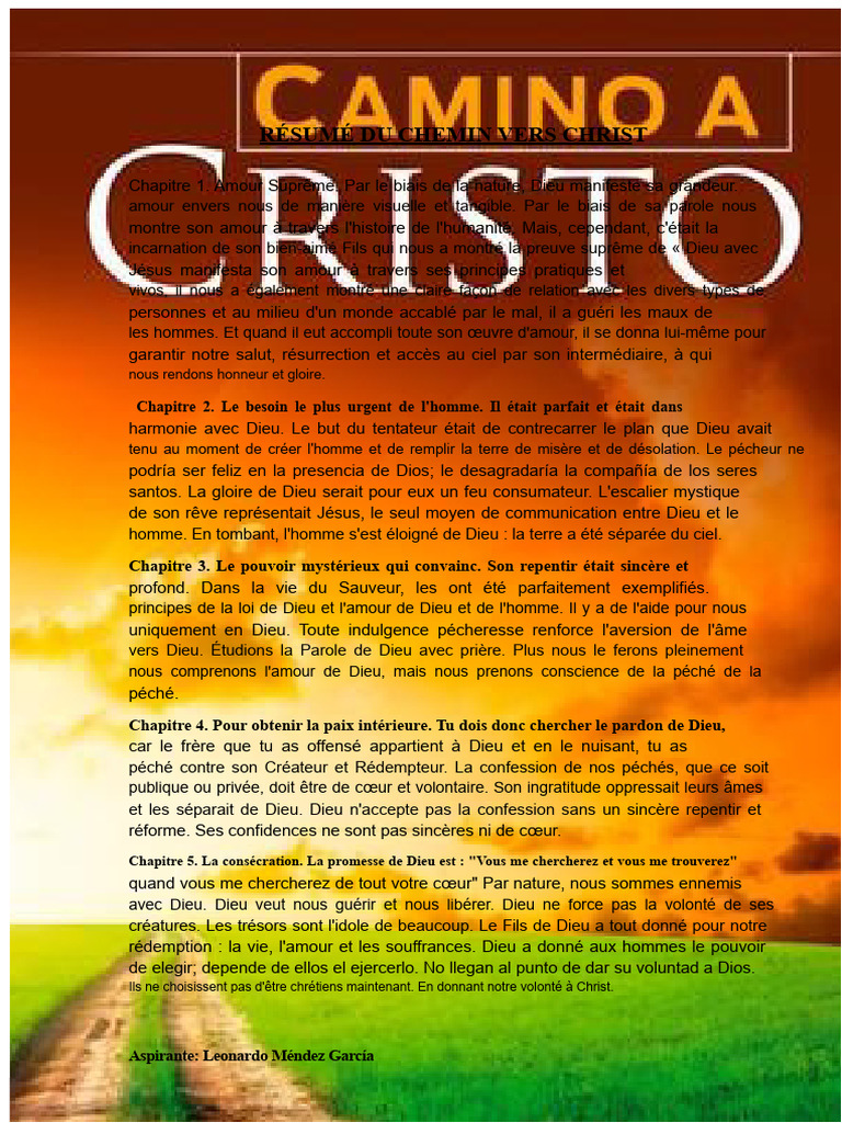 Chemin vers Christ : Amour et Transformation | PDF | Dieu | Miséricorde