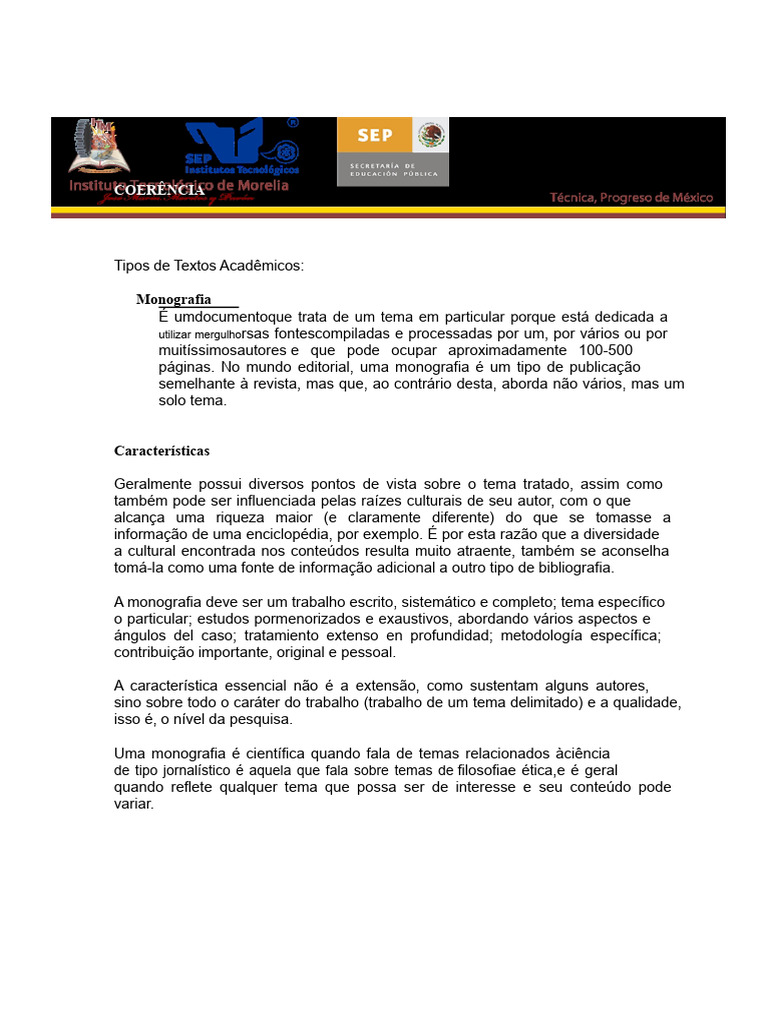 Tipos de Textos Acadêmicos Explicados | PDF | Science | Ensaios