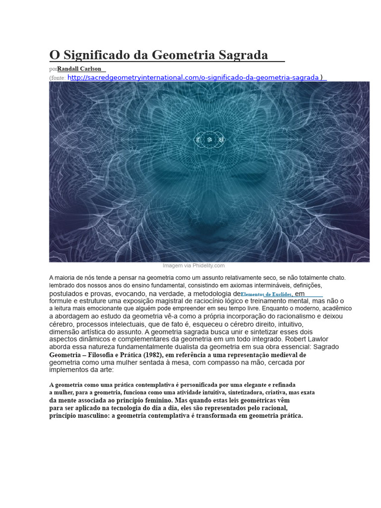 Significado da Geometria Sagrada | PDF | Círculo | Triângulo
