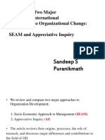 A Review of Two Major Global and International Approaches To Organizational Change: SEAM and Appreciative Inquiry