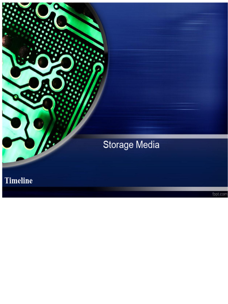 History of Digital Storage Media | PDF | Computer Data Storage | Floppy ...
