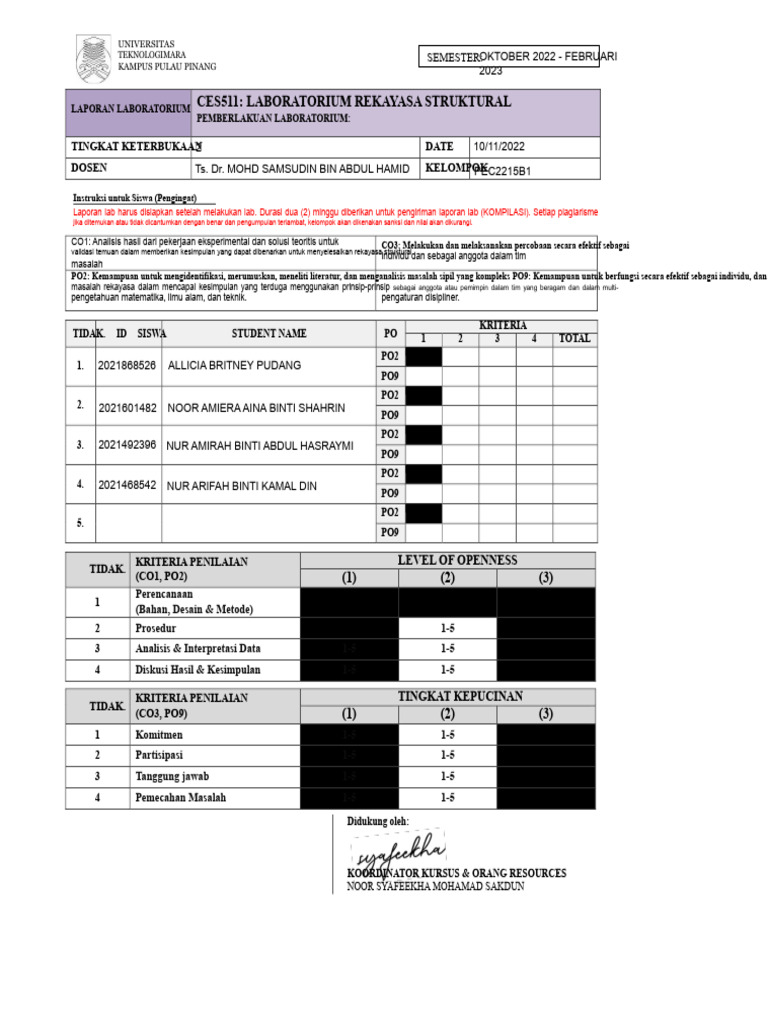 Lab 8 Truss Tak Menentu | PDF