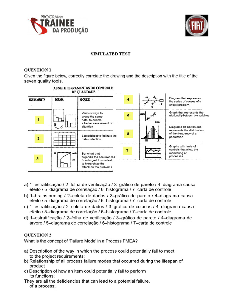 Quality Test Simulation | PDF