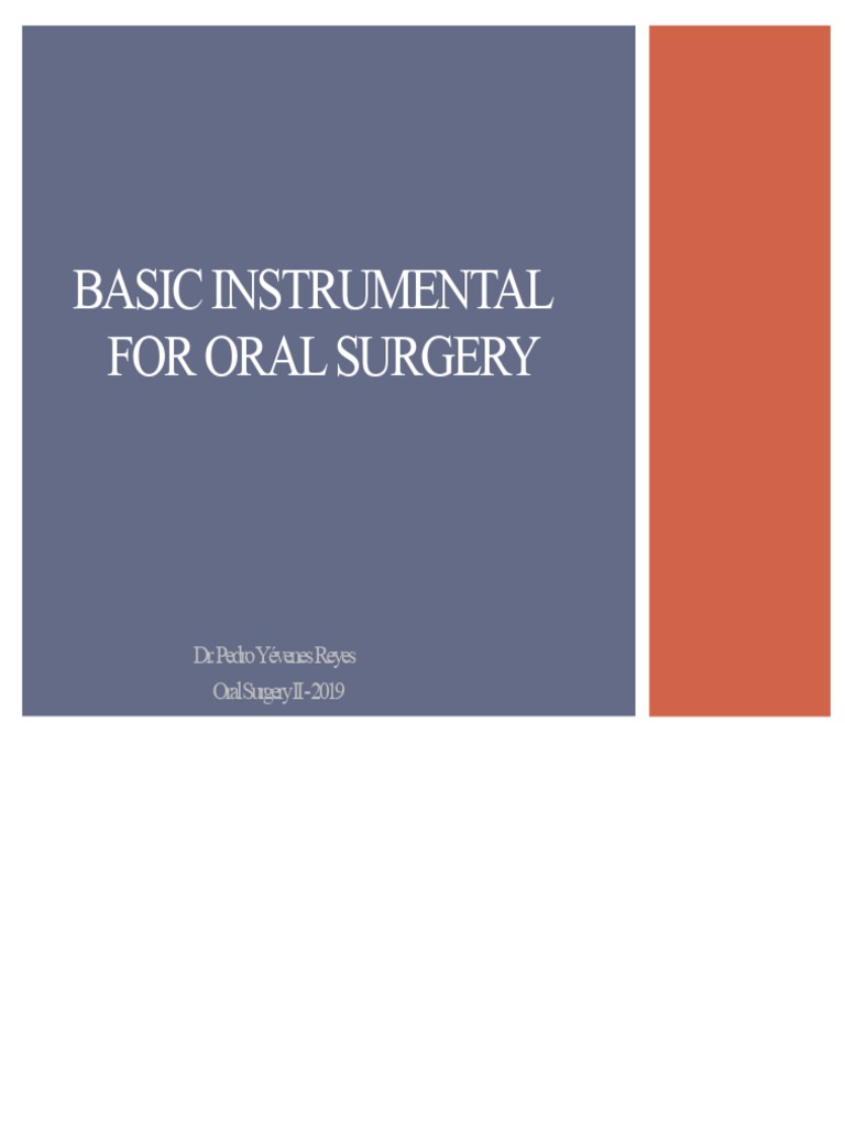 Essential Oral Surgery Instruments Guide | PDF | Dentistry | Tooth
