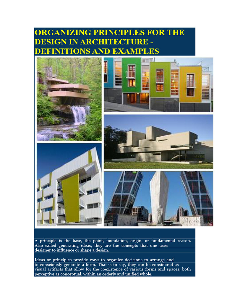 Key Design Principles in Architecture | PDF | Rotation | Composition ...