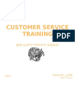 Customer Service Training for Bar Guest Agents