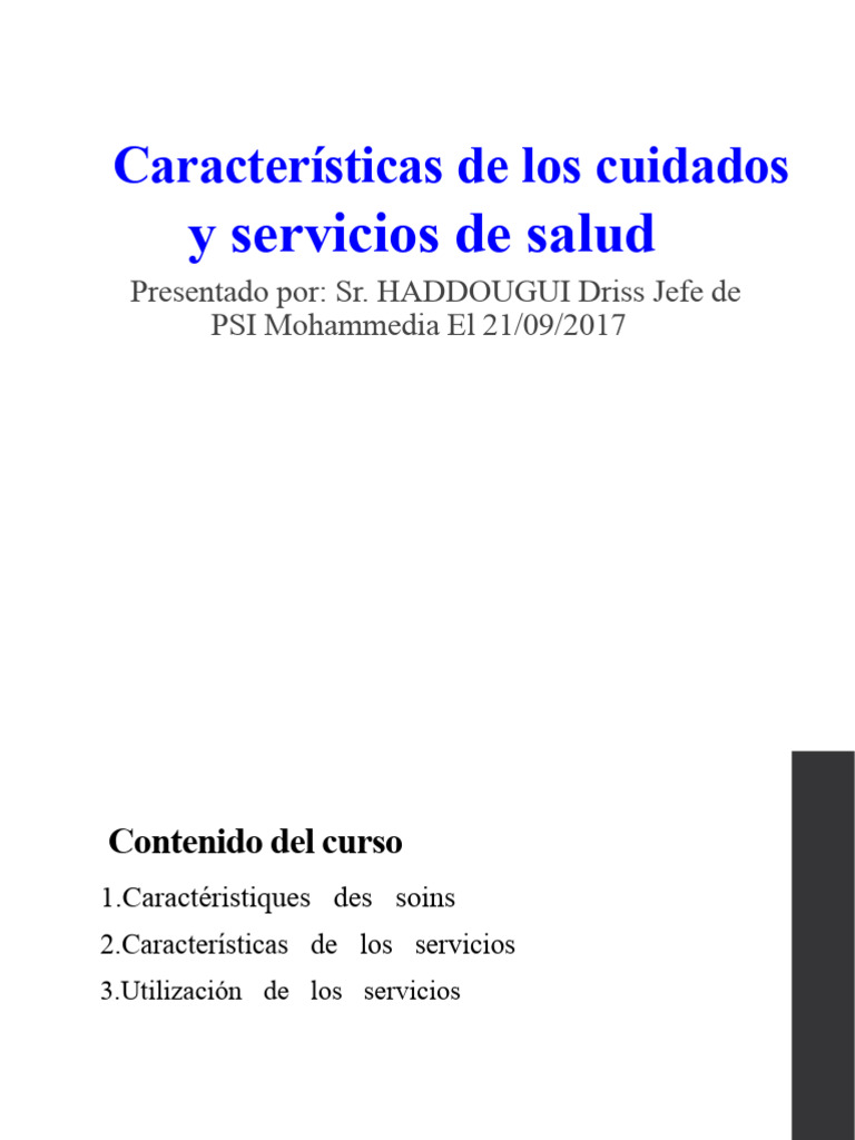 Cuidados y Servicios de Salud Integrados | PDF | Cuidado de la salud ...