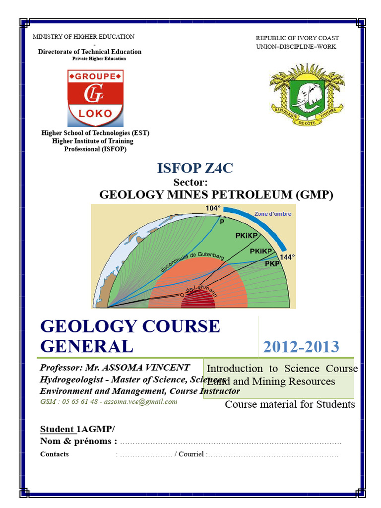 Geology Course Material 2012-2013 | PDF | Planets | Solar System