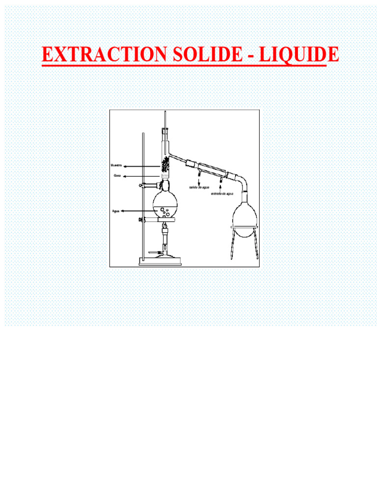 Extraction Solide-Liquide : Processus et Méthodes | PDF | Solvant ...