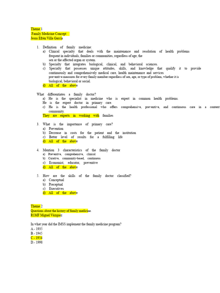 Family Medicine: Concepts and Principles | PDF | Family | System