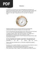 Barometer Calibration Guide | PDF | Atmospheric Pressure | Calibration