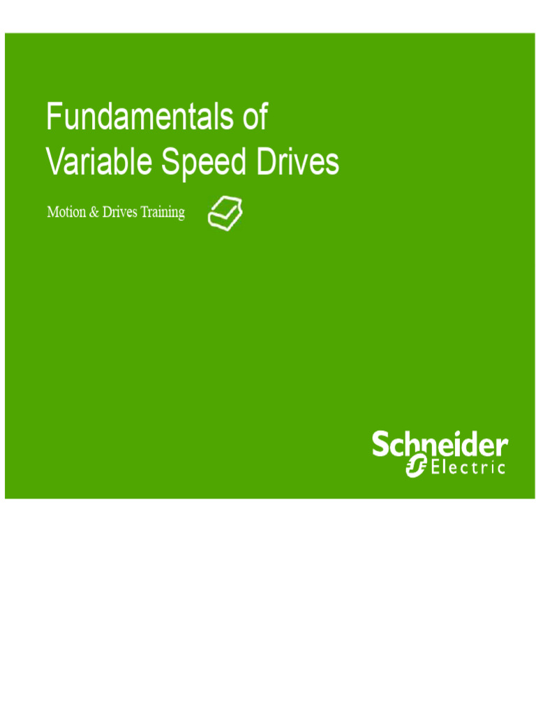 Variable Speed Drives Overview | PDF | Rectifier | Power Inverter