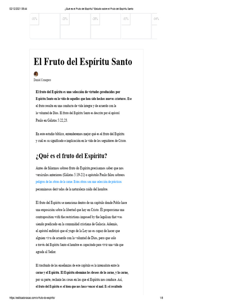 ¿Qué es el Fruto del Espíritu? Estudio sobre el Fruto del Espíritu ...