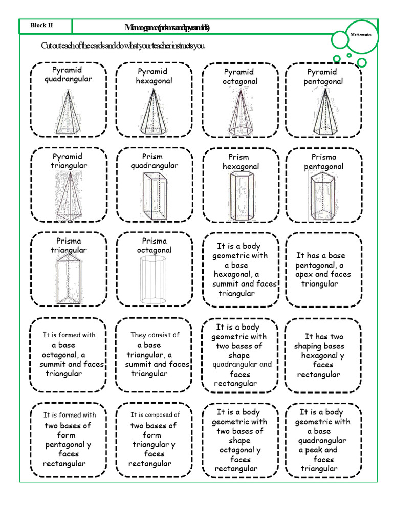 Prisms and Pyramids Geometry Guide | PDF | Euclidean Plane Geometry ...