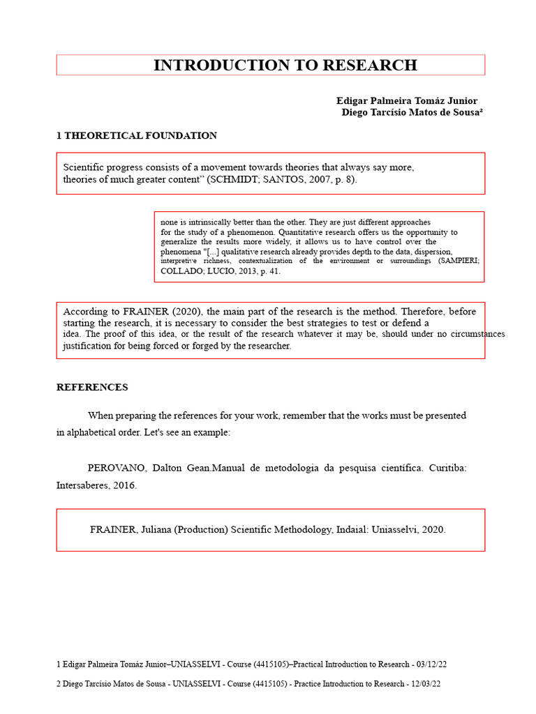 Interdisciplinary Practice Introduction To Research Pdf