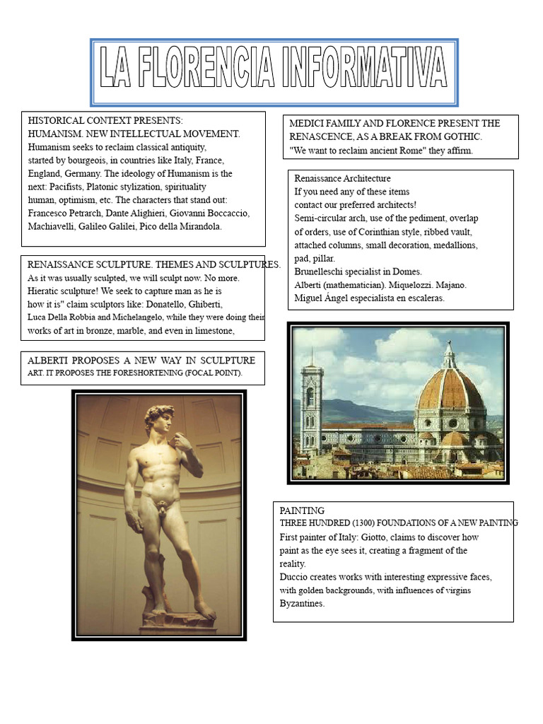 Renaissance: Humanism and Art Evolution | PDF | Renaissance | Florence