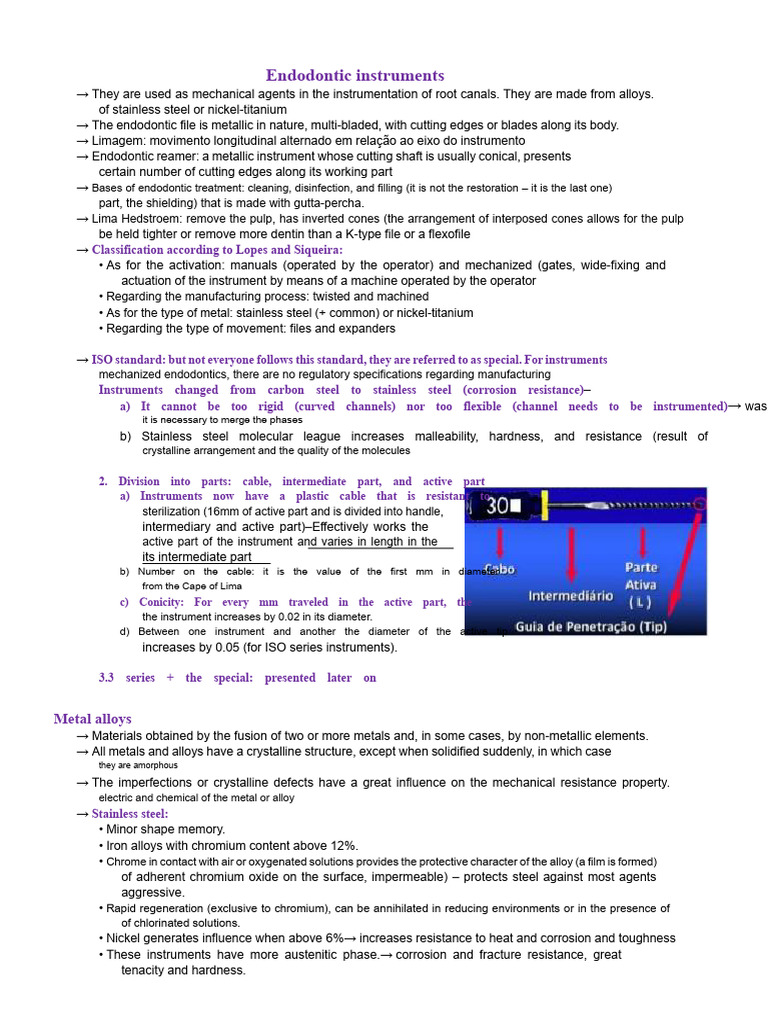 02 - Endodontic instruments | PDF | Deformation (Engineering ...
