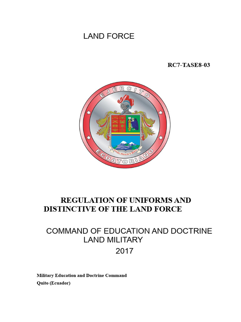 Land Force Uniform Regulations 2017 | PDF | Clothing | Textiles