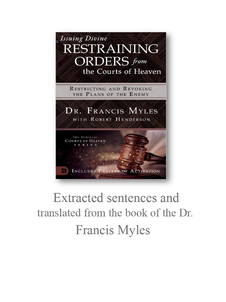 Divine Restraining Orders Explained | PDF | Jesus | Satan