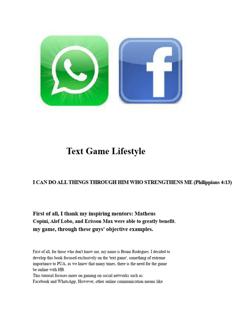 Text Game - by Rex PDF | PDF | Empathy | Feeling
