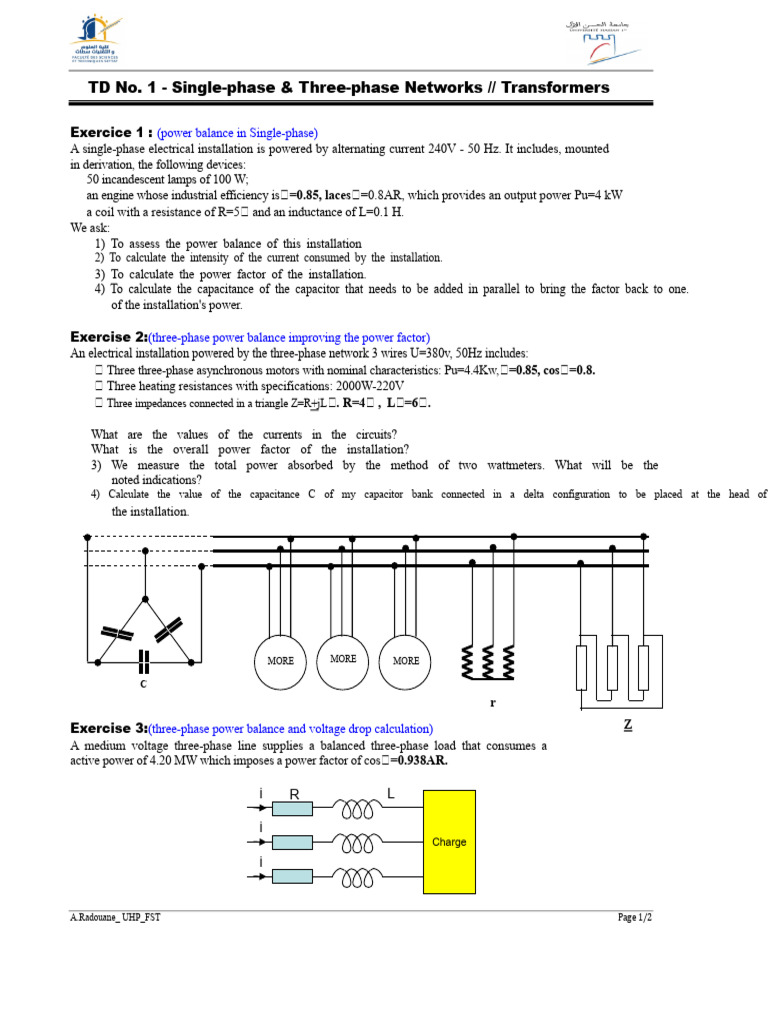 Power Balance in Electrical Networks | PDF | Transformer | Ac Power
