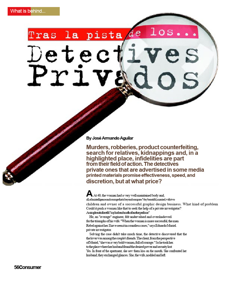 The Role of Private Investigators in Infidelity | PDF | Private ...