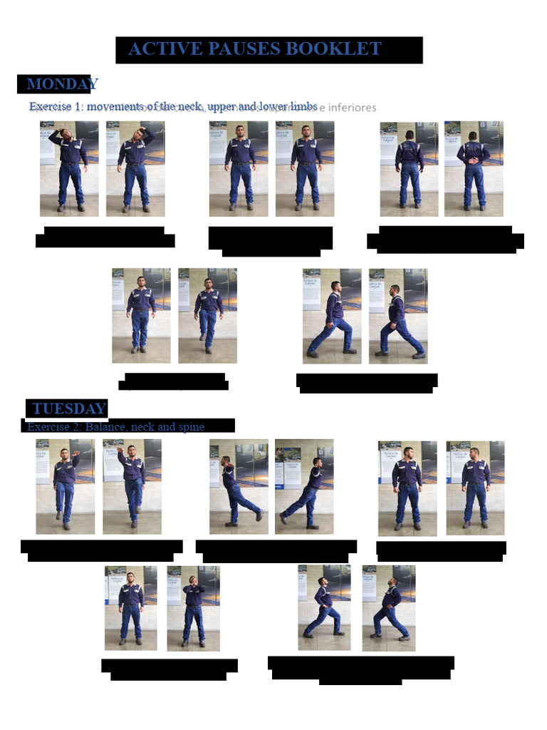 Active Pauses Exercise Guide | PDF | Arm | Hand