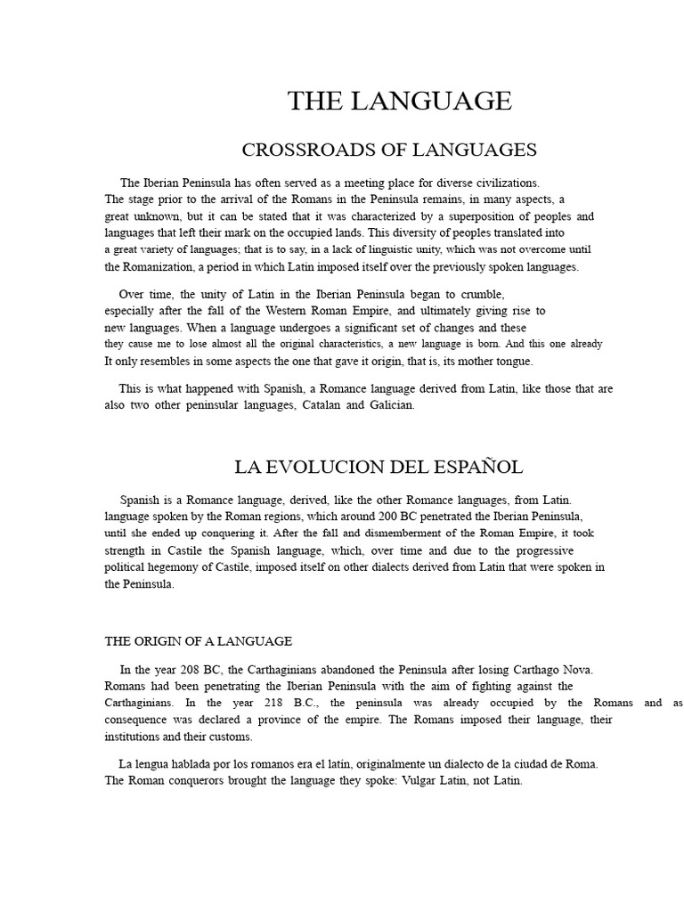 Evolution of Spanish Language Origins | PDF | Spanish Language | Consonant