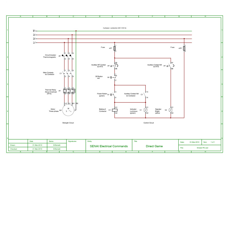 Three-Phase Electrical Circuit Diagram | PDF | Power (Physics ...