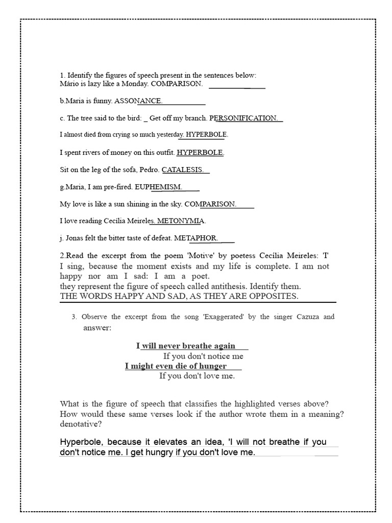 Figures of Speech Analysis Guide | PDF